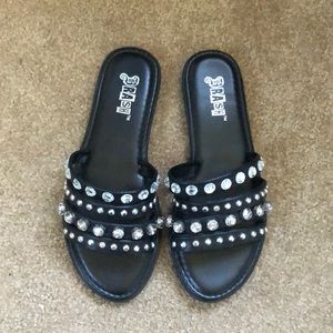 Brash bedazzled sandals